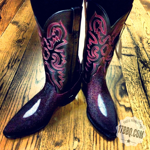 Lucchese purple hot sale cowboy boots