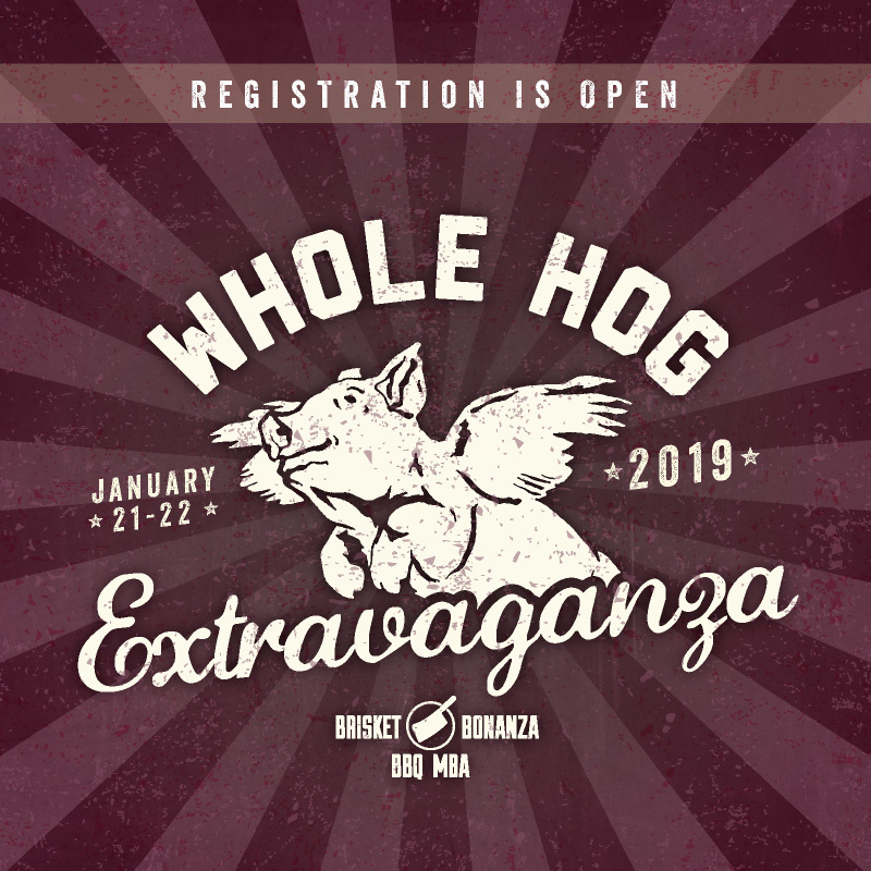 Registration is Open for Whole Hog Extravaganza 2019