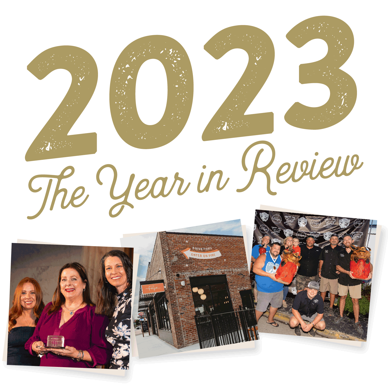 2023 - The Year in Review (Row of pics from the year at 17St and Faye)