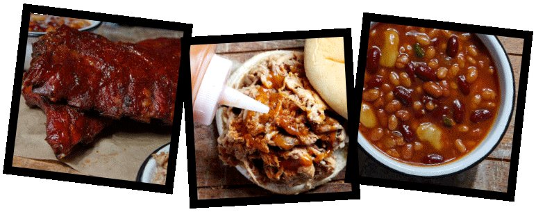 Photograph of barbecue and celebration platters
